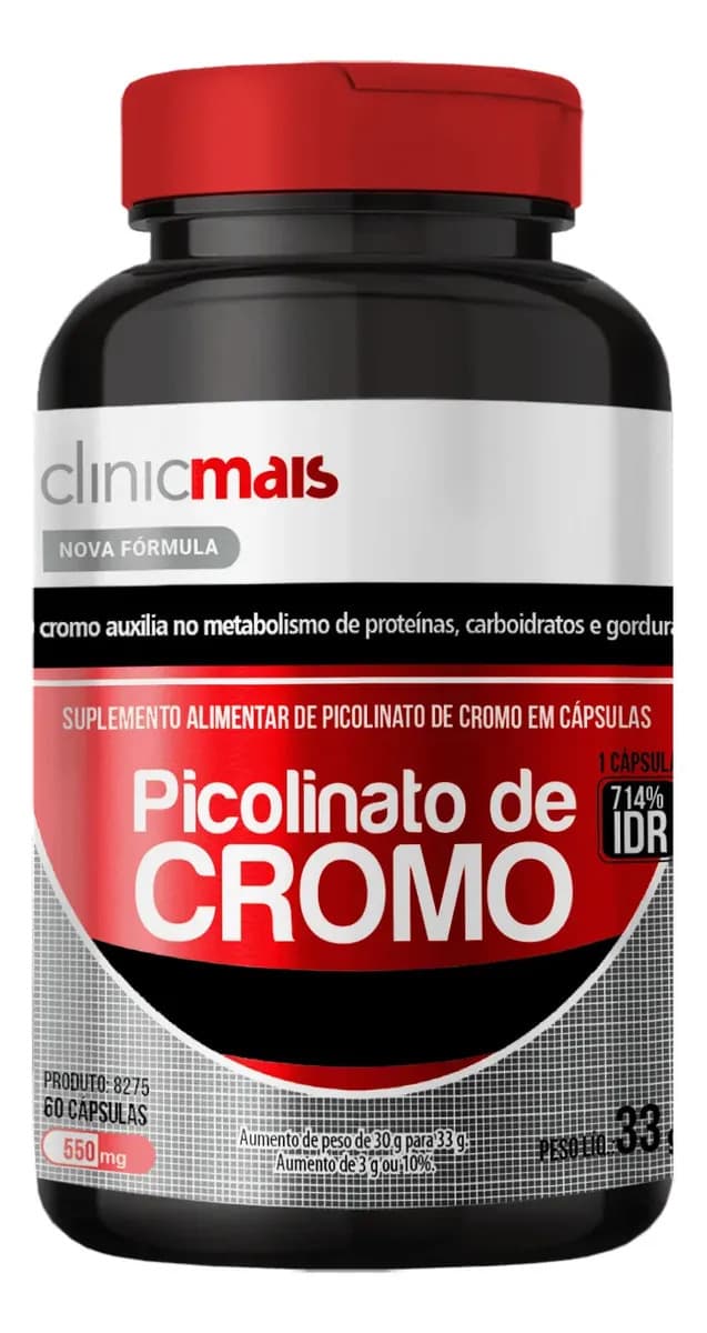 Picolinato De Cromo 250mg 60caps Uninutre